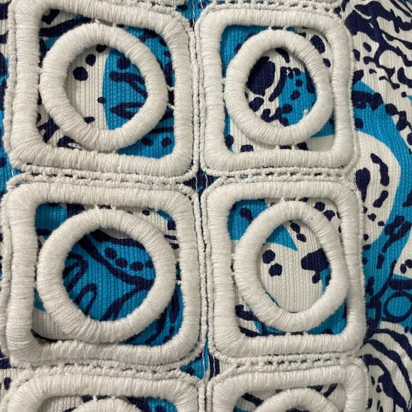 Lilly Pulitzer Marigold Skort / Skirt in Hippy Hippy Shake Blue White Sz 12 - Picture 5 of 7